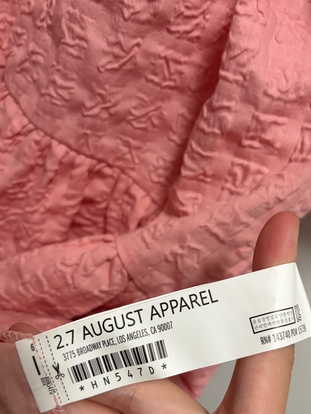 NWT English Factory Penelope Mini Dress Pink Puff Sleeve Size Small - Picture 7 of 8